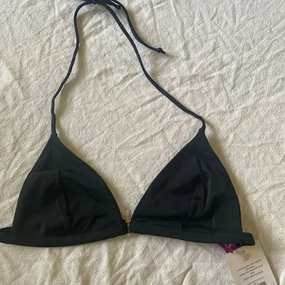 NWT Agent Provocateur Taylor Bikini Top Monica Penelope Cruz Halter Strappy Swim